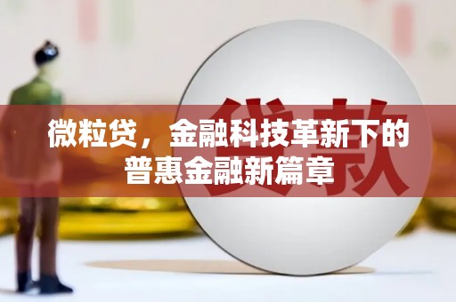 永修微粒贷，金融科技革新下的普惠金融新篇章