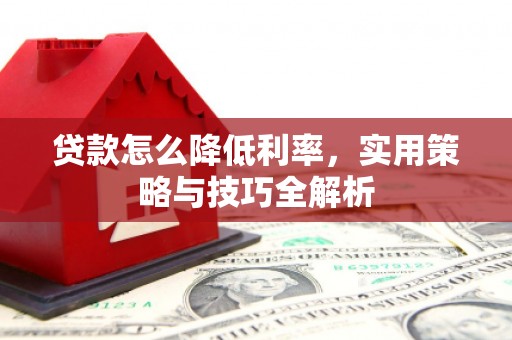 永修贷款怎么降低利率，实用策略与技巧全解析