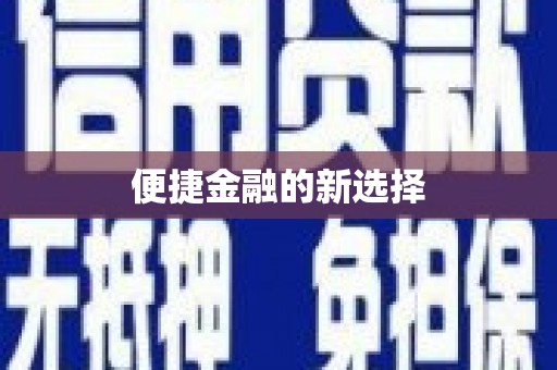 永修便捷金融的新选择