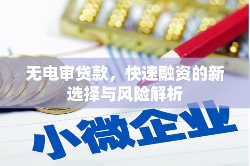 永修无电审贷款，快速融资的新选择与风险解析