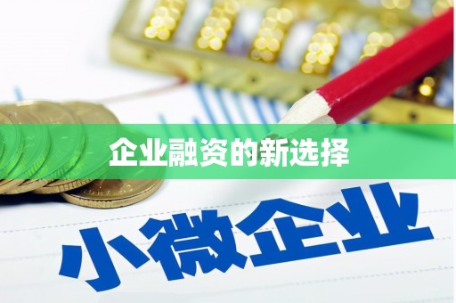 永修企业融资的新选择
