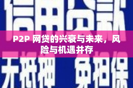 永修P2P 网贷的兴衰与未来，风险与机遇并存