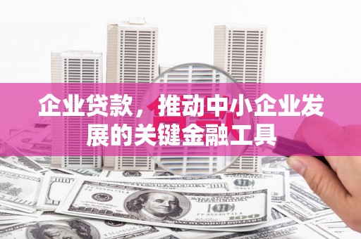 永修企业贷款，推动中小企业发展的关键金融工具