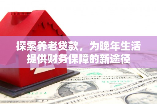 永修探索养老贷款，为晚年生活提供财务保障的新途径