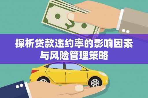 永修探析贷款违约率的影响因素与风险管理策略