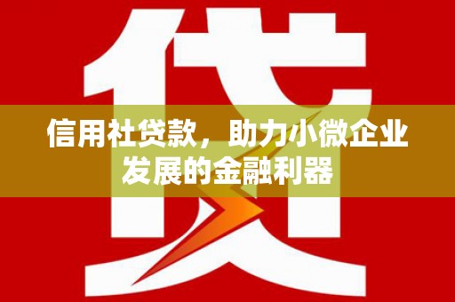 永修信用社贷款，助力小微企业发展的金融利器
