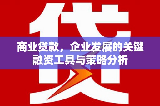永修商业贷款，企业发展的关键融资工具与策略分析