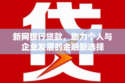 永修新网银行贷款，助力个人与企业发展的金融新选择