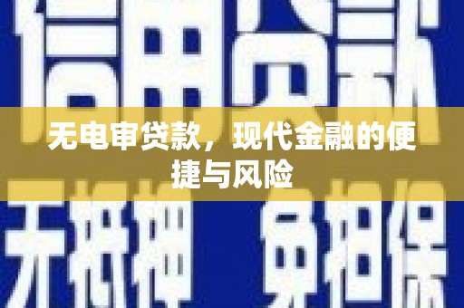 永修无电审贷款，现代金融的便捷与风险