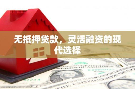 永修无抵押贷款，灵活融资的现代选择