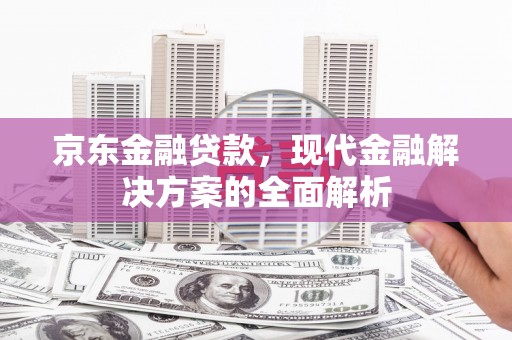 永修京东金融贷款，现代金融解决方案的全面解析