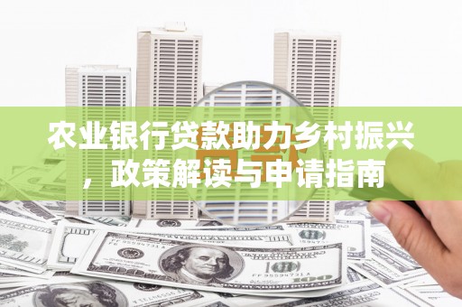 永修农业银行贷款助力乡村振兴，政策解读与申请指南