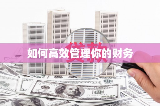 永修如何高效管理你的财务