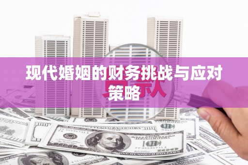 永修现代婚姻的财务挑战与应对策略