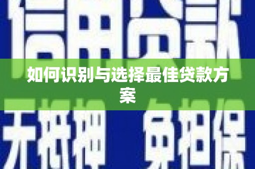 永修如何识别与选择最佳贷款方案