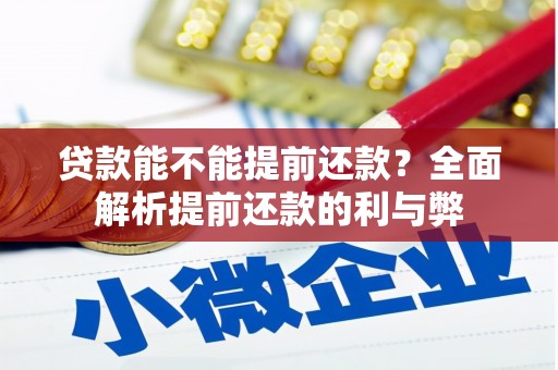 永修贷款能不能提前还款？全面解析提前还款的利与弊