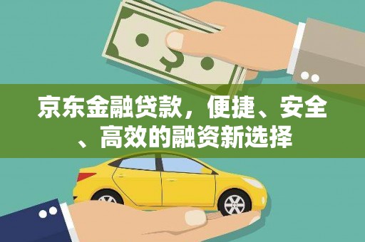 永修京东金融贷款，便捷、安全、高效的融资新选择
